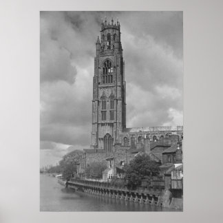 Boston Stump and River Welland, Lincolnshire Poster