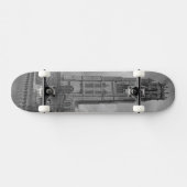 Boston-Stumpf und Fluss Welland, Lincolnshire Skateboard (Horizontal)