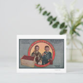 Boston Suitsus Marken Cranberry Label Postkarte (Stehend Vorderseite)