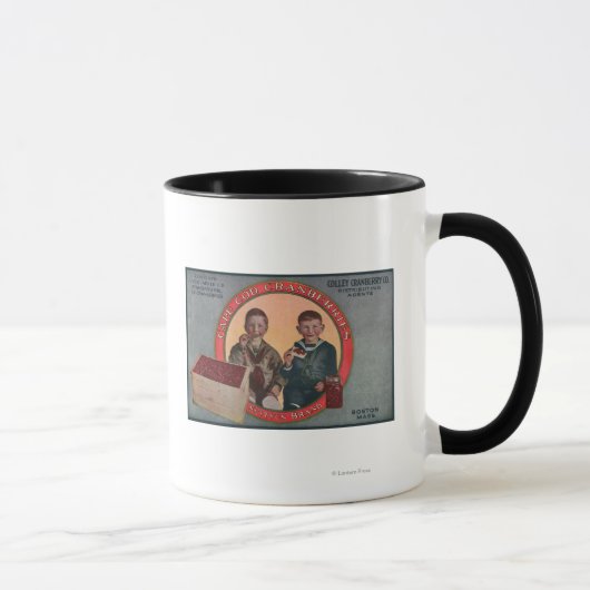 Boston Suitsus Marken Cranberry Label Tasse (Rechts)