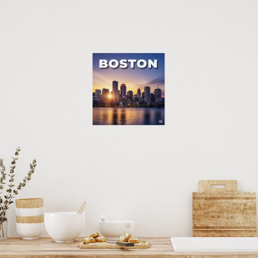 Boston Sunset Poster (Küche)