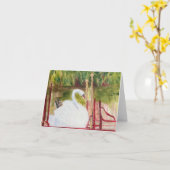 Boston Swan Boat Card Karte (Gelbe Blume)