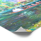 Boston Swan Boat Painting Poster (Ecke)