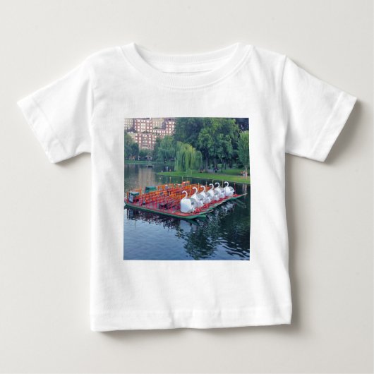 Boston Swan Boats Baby T-shirt (Vorderseite)