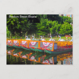Boston Swan Boats Postcard Postkarte