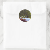 Boston Swan Boats Runder Aufkleber (Tasche)