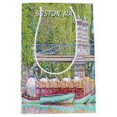 Boston Swan Boats Stift und Tinte Mittlere Geschenktüte (Vorderseite)