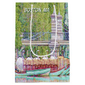 Boston Swan Boats Stift und Tinte Mittlere Geschenktüte (Rückseite)