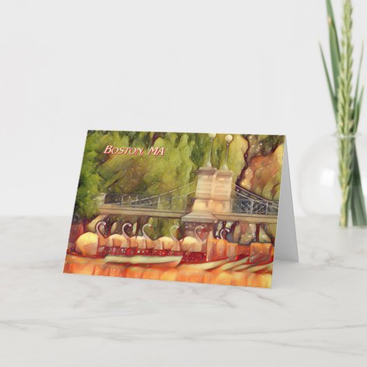 Boston Swan Boats Summer Filter Karte (Vorderseite)