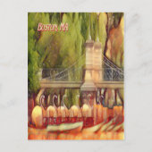 Boston Swan Boats Summer Filter Postkarte (Vorderseite)