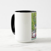 Boston Swan Boote in Bleistift- und Tintenfilter Tasse (Vorderseite Links)