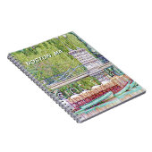 Boston Swan Boote in Stift und Tinte Notizblock (Rechte Seite)