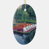 Boston Swan Boote Keramik Ornament (Rechts)