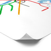 Boston T-Bahn-Kartenkunst Poster (Ecke)