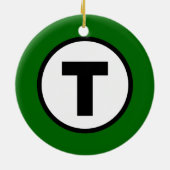 Boston T - O-Weihnachten T Keramik Ornament (Hinten)