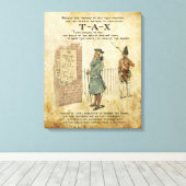 Boston Tea Party Patriotische Ode auf Leinwand (Insitu (Holzboden))