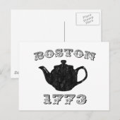 Boston Tea Party Postkarte (Vorne/Hinten)