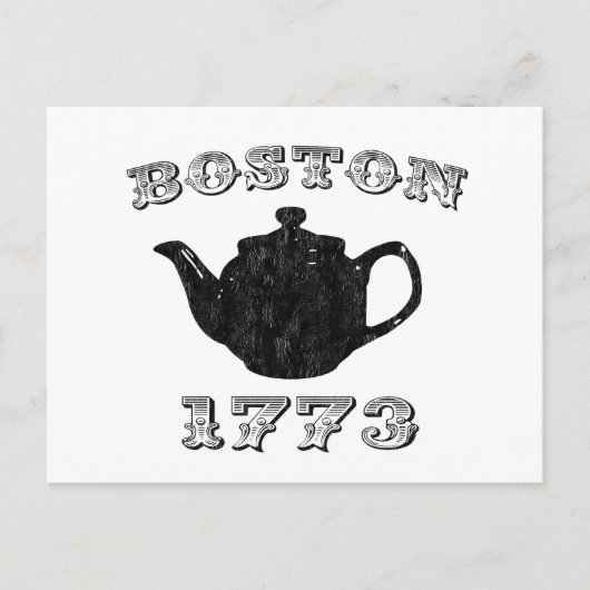 Boston Tea Party Postkarte (Vorderseite)