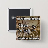 Boston-Tee-Party 2 Button (Vorne & Hinten)