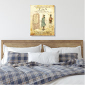 Boston Tee Party Patriotic Ode verpackte Leinwand (Insitu (Schlafzimmer))
