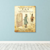 Boston Tee Party Patriotic Ode verpackte Leinwand (Insitu (Holzboden))