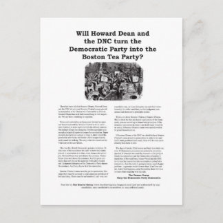 Boston Tee Party Postkarte - Version 2