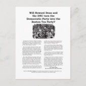 Boston Tee Party Postkarte - Version 2 (Vorderseite)