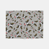Boston-Terrier #15 Fleecedecke (Vorderseite (Horizontal))