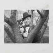 Boston Terrier, 1920er Postkarte (Vorderseite)