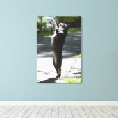 Boston Terrier 2 Leinwanddruck (Insitu (Holzboden))