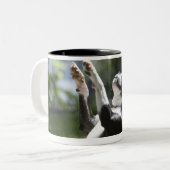 Boston Terrier 2 Zweifarbige Tasse (Vorderseite Links)