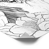 Boston Terrier Adult Coloring Poster (Ecke)