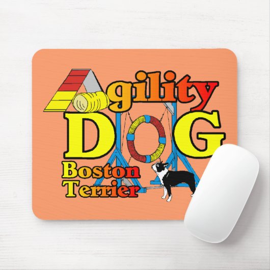 Boston Terrier Agility Geschenke Mousepad (Mit Mouse)