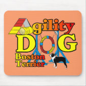 Boston Terrier Agility Geschenke Mousepad (Vorne)