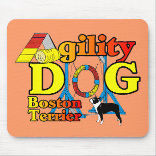 Boston Terrier Agility-Geschenke Mousepad