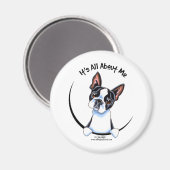 Boston Terrier alles über mich Magnet (Vorderseite/Rückseite)