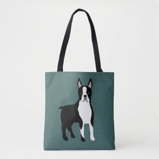 Boston Terrier Allover Tasche (Vorderseite)