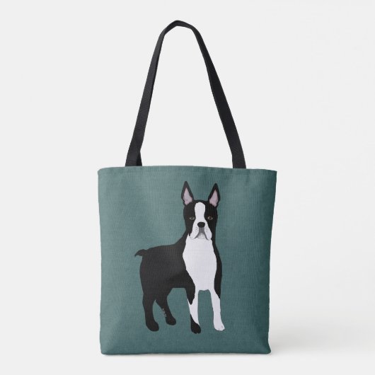 Boston Terrier Allover Tasche (Rückseite)