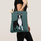 Boston Terrier Allover Tasche (Von Nahem)