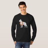 Boston Terrier Aloha Hawaiian Lei Dog T-Shirt (Vorne ganz)