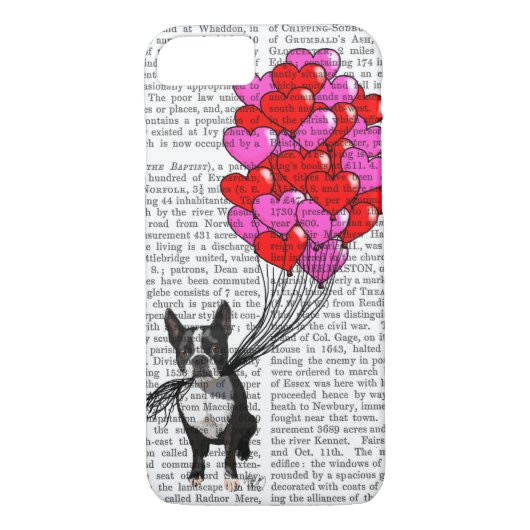 Boston Terrier and Balloons Case-Mate iPhone Hülle (Rückseite)