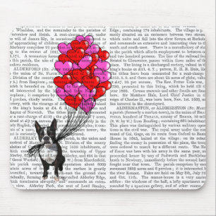 Boston Terrier and Balloons Mousepad