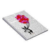 Boston Terrier and Balloons Notizblock (Rechte Seite)