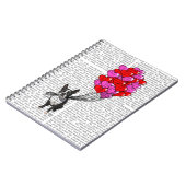 Boston Terrier and Balloons Notizblock (Linke Seite)