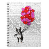 Boston Terrier and Balloons Notizblock (Vorderseite)