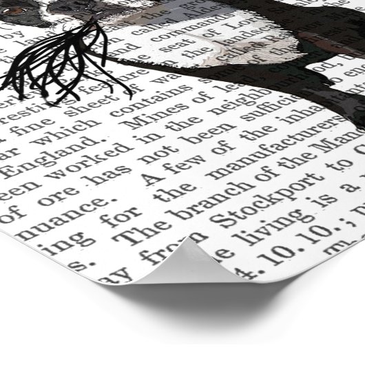 Boston Terrier and Balloons Poster (Ecke)