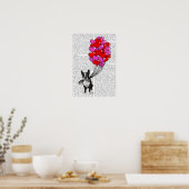 Boston Terrier and Balloons Poster (Küche)