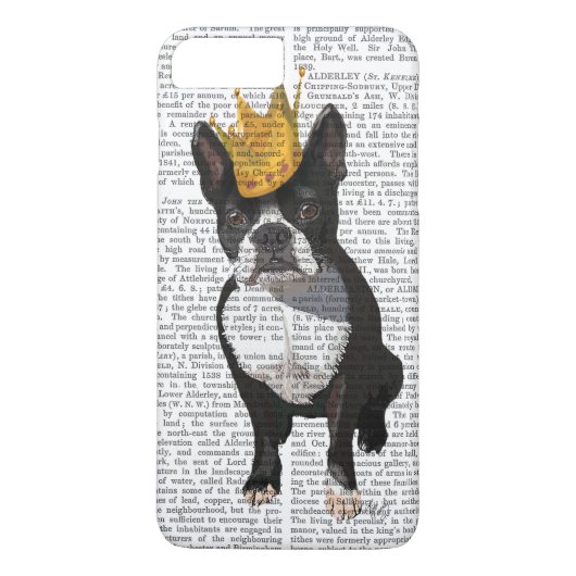 Boston Terrier and Crown Case-Mate iPhone Hülle (Rückseite)