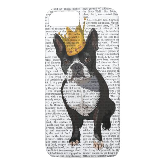 Boston Terrier and Crown Case-Mate iPhone Hülle (Rückseite)