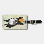 Boston Terrier and Crown Gepäckanhänger (Vorderseite horizontal)